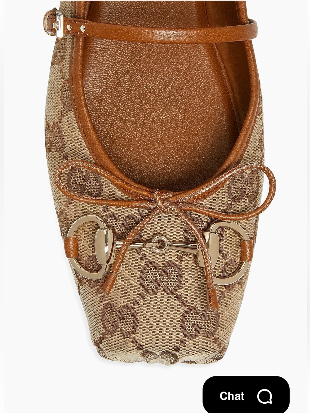 Gucci GG Monogram Horsebit Ballet Flats - Picture 3 of 8